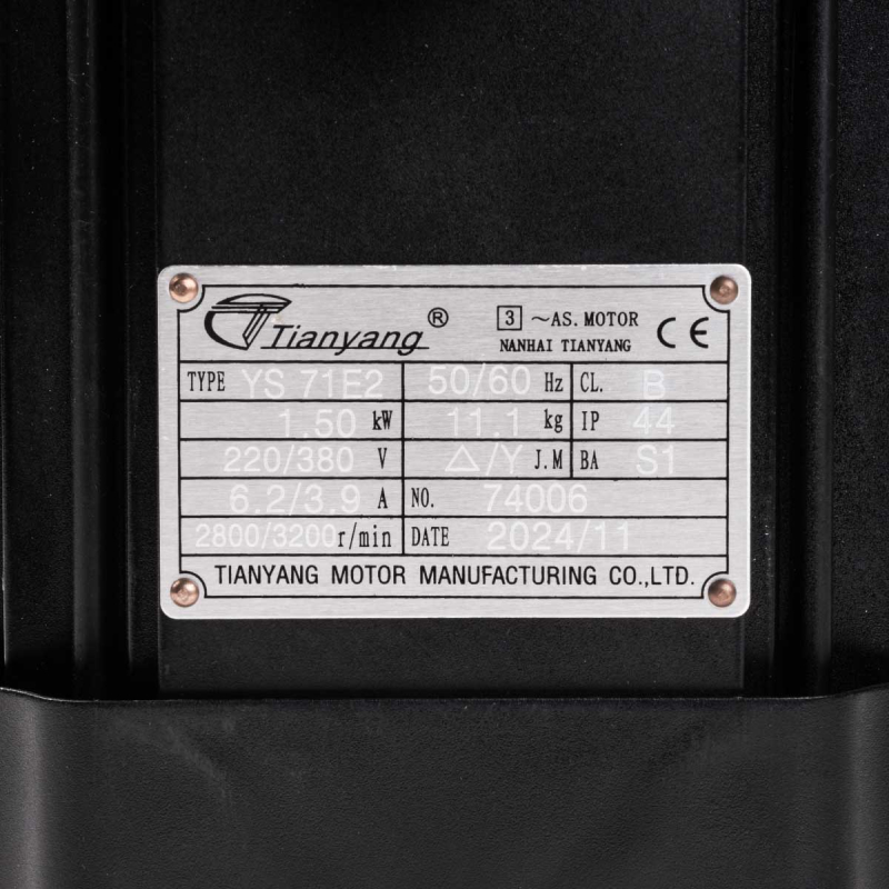 Elektromotor horizontální hlavy B5YS71E2/1,5KW 380V pro vrtací stroj KDT-6462K