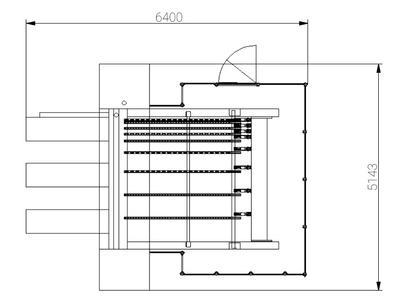 Nákres: KS-828C CNC velkoplošná pila